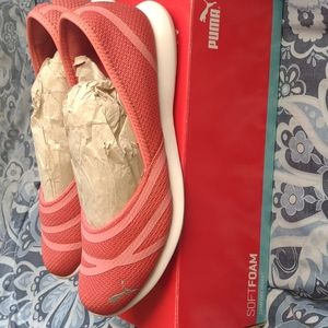 Puma Vega Ballet in spice coral color
